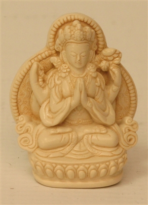 Statue Chenrezig, 1.5 inch, Resin