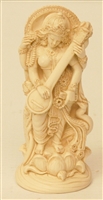 Statue Saraswati, 2.5 inch, Resin