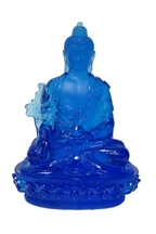 Statue Medicine Buddha 08 inch, Glass