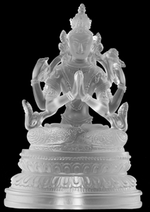 Statue Chenrezig, 08 inch, Glass