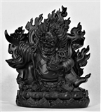 Statue Mahakala Glass, 11 inch