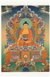 Shakyamuni Buddha with Disciples