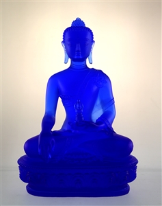 Statue Akshobhya Buddha 08 inch, Glass