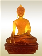 Statue Ratnasambhava  Buddha 08 inch, Glass