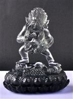 Statue Black Dzambhala, Glass