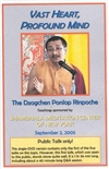 Vast Heart, Profound Mind Public Talk, DVD, Dzogchen Ponlop Rinpoche