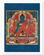 Medicine Buddha; Sangye Menla (Print 9x12)