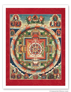 62 Deity Mandala of Chakrasamvara (Print 9x12)