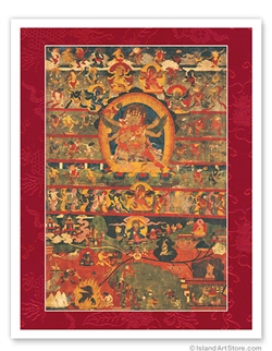 Chemchog Heruka with Consort (Print 9x12)