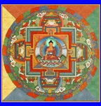 Shakyamuni Mandala Laminated Card 6x6 inch