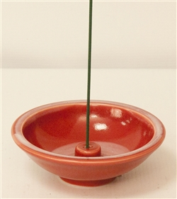 Incense Holder Crimson Wheel, Ceramic (Shoyeido)