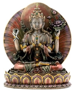 Statue Chenrezig resin,10 inch. resin