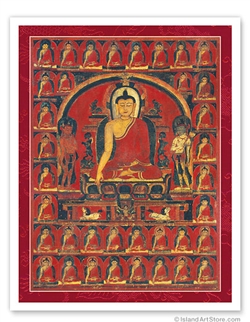 35 Confession Buddhas (Print 9x12)