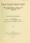 Folk Tales From Tibet <br> By: Capt. W. F. O'Connor
