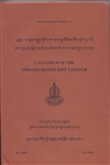 Catalogue of the Tshalpa Manuscript Tangyur