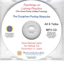 Teachings on Lojong (The Seven Points of Mind Training) (MP3 CD)