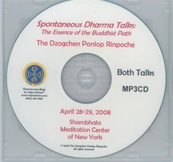 Spontaneous Dharma Talks: The Essence of the Buddhist Path (MP3CD)
