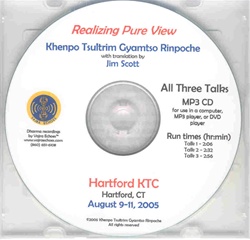 Realizing Pure View: Commentary on Three Songs of Realization by Gotsangpa (MP3CD)