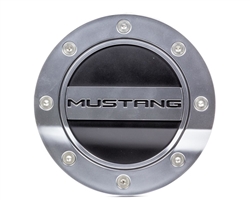 Drake Fuel Door GT Blk/Silver 15-   Mustang