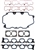 03-04 4.6 4V Mustang Mach 1 Intake Gasket Kit