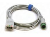 Mindray ECG trunk cable: 3-lead, Pediatric/Neonatal, 12 Pin, ESU-Proof, AHA/IEC 0010-30-42724