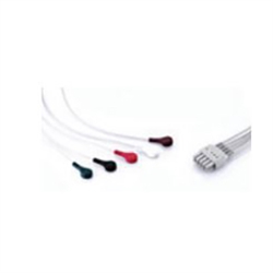 12-lead ECG Wire, Limb, Snap (Gray)