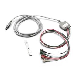 Welch Allyn 008-0879-00-WelchAllyn ECG CABLE,5 ATTACHED LEAD,SNAP,AAMI,10'
