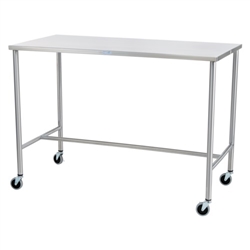 Blickman 7839SS Sawyer Instrument Table with H-Brace, 30” x 16”