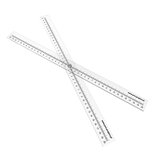 Pro-Project Pro-RF Aluminium Ruler with the Radiopaque Scale - 50 cm / 2 mm Scale