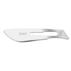 Cincinnati Swann Morton Carbon Steel Blade - Size 22B - Non-Sterile - 100/Box