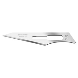 Cincinnati Swann Morton Carbon Steel Blade - Size 26 - Non-Sterile - 100/Box