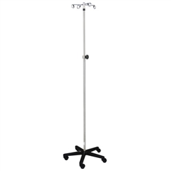 Blickman 4-Hooks (7795SS-4), Twist Lock and Washable IV Stand