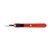 Cincinnati Retractable Safety Scalpels - Size 10 - Red Handle - 25/Box - Stainless Steel