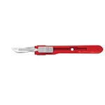 Cincinnati Swann Morton Safety Scalpels - Size 20 - Red Handle - 25/Box
