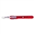 Cincinnati Swann Morton Safety Scalpels - Size 21 - Red Handle - 25/Box