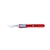 Cincinnati Swann Morton Safety Scalpels - Size 22 - Red Handle - 25/Box