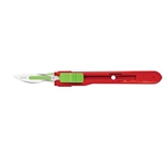 Cincinnati Swann Morton Safety Scalpels - Size 23 - Red Handle - 25/Box