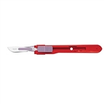 Cincinnati Safety Scalpels - Size 21 - Red Handle - 500/Box - Non-Sterile Stainless Steel