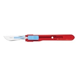 Cincinnati Safety Scalpels - Size 22 - Red Handle - 500/Box - Non-Sterile Stainless Steel