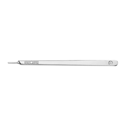 Cincinnati Stainless Steel Scalpel Handle - Size 3 Long - Stainless - Fit Blades 6 - 16