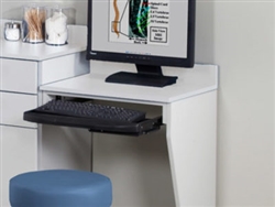 Clinton Computer Station Wall Mount Desk with 1 Leg