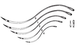 Cincinnati Surgical Post-Mortem Double-Curved Cutting Suture Needles