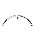 Cincinnati Regular Surgeons Reverse 3/8 Circle Cutting Edge - Stainless Steel Suture Needles - Size 6 - 18 - Non-Sterile - 12/Pkg