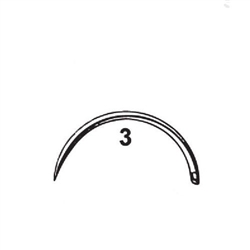 Cincinnati Suture Needles - Mayo Catgut - Size 3 - ½ Circle Taper Point - 2/pkg - 25pkg/Box - Sterile