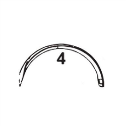 Cincinnati Mayo's Catgut Suture Needles - Size 4 - ½ Circle Trocar Point - 2/pkg - 25pkg/bx - Sterile