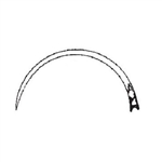 Cincinnati French Spring Eye Suture Needles - ½ Circle Taper Point - Sizes 1-5 - 2/pk - 25 pk/Box