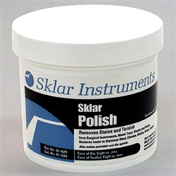 Sklar Instrument Polish Removes Corrosive Stains 8 oz. Jars - Case of 12