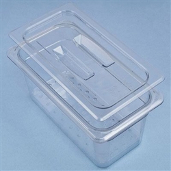 Sklar Clear Plastic Instrument Soaking Tray, Medium - Deep, 7" x 13" x 6"