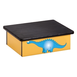 Clinton Dino Days Yellow Laminate Step Stool