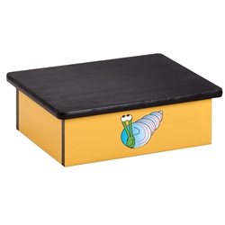 Clinton Ocean Snail Yellow Laminate Step Stool